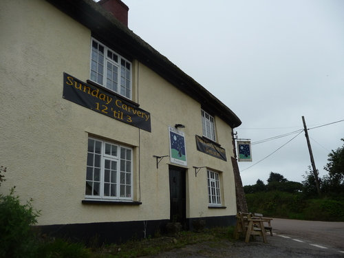 The Black Dog pub in the village
