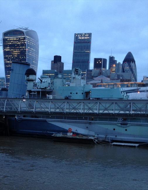 Views over HMS Belfast