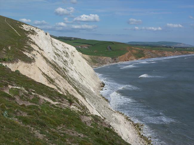 View south-east from Freshwater Cliff, Isle of Wight