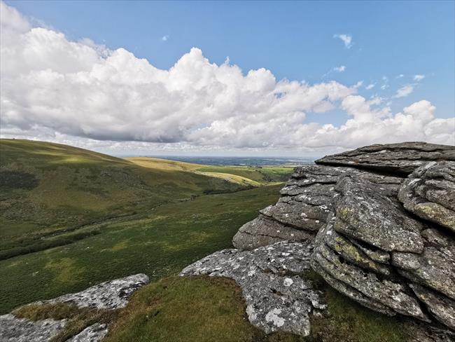 Looking down the West Okement River from Black Tor