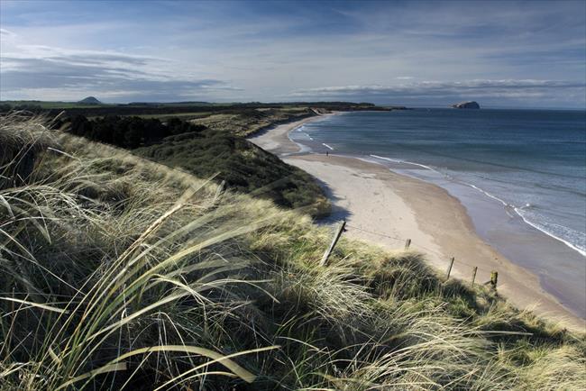 Bass Rock from Ravensheugh Sands