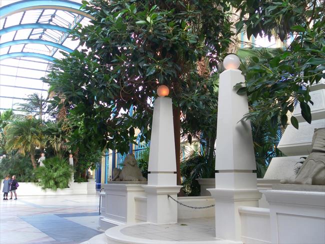 The Palm Court inside Alexandra Palace