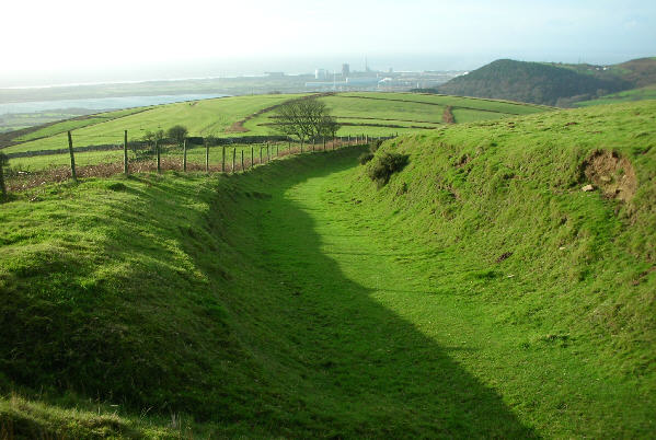 Descending to Margam Park