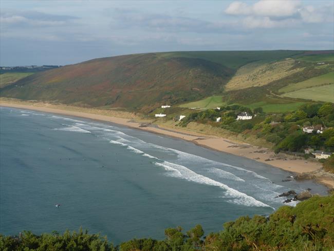 Putsborough Sand (at southern end of Woolacombe beach) and Woolacombe Down