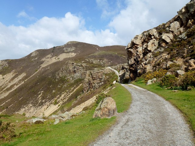 The path from the summit of the Sychnant Pass