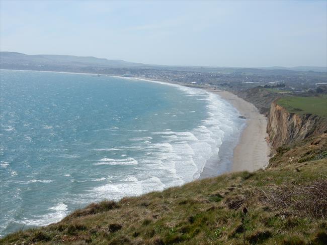 Walking down towards Sandown