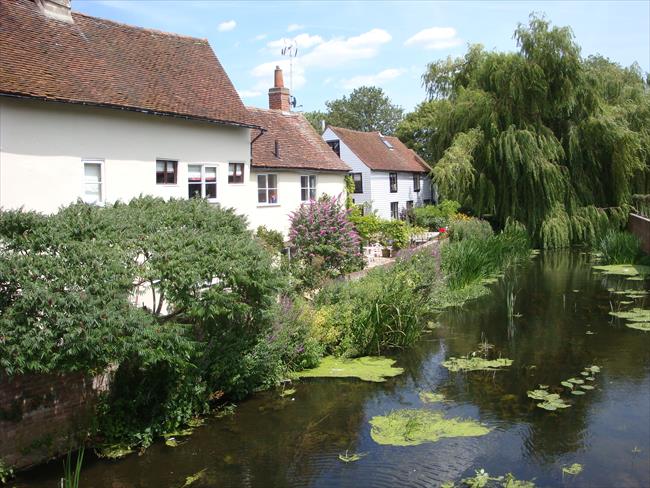 The walk crosses the delightful River Blackwater at several places; here we are just outside Coggeshall.