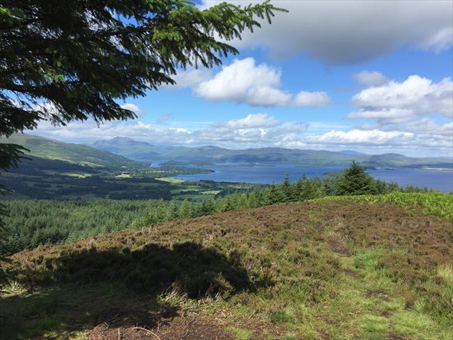 View over Loch Lomond from Gouk Hill