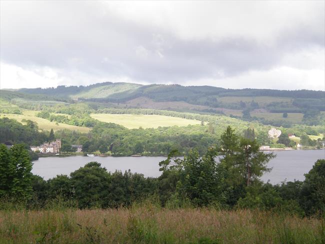 View over Loch Lomond from Balloch Castle