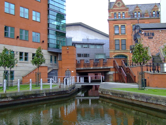 The Rochdale Canal - A short branch leading off the canal towards Great Bridgewater Street.