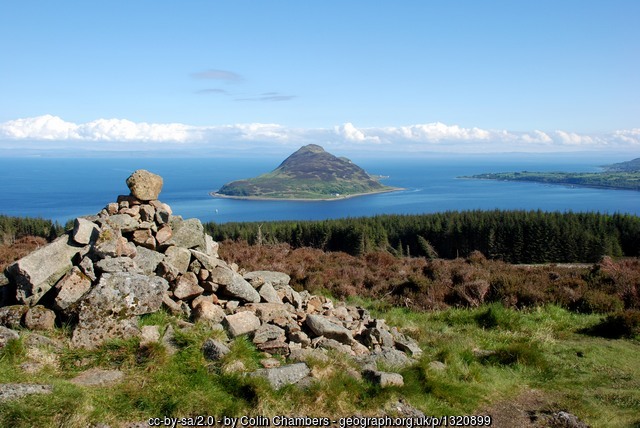 View of Holy Isle from Claughland Hill