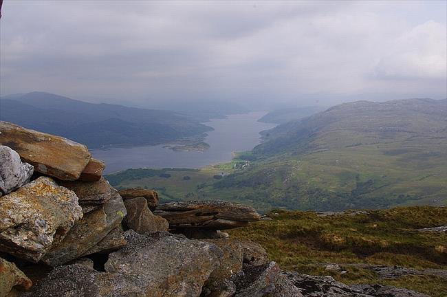 Laudale and Loch Sunart from Meall an Damhain