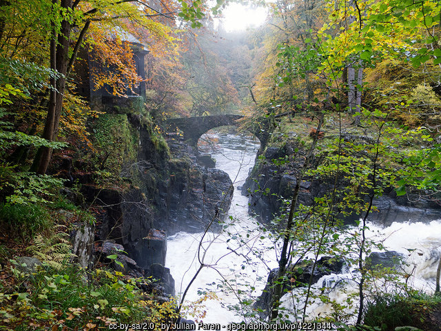 Ossian's Hall and Hermitage Bridge