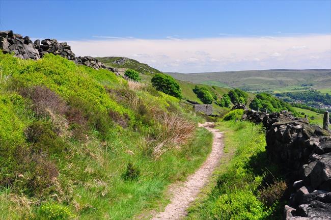 Packhorse trail at Harley Wood