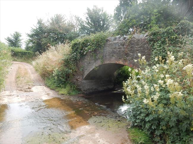 Ford and Packhorse Bridge at Pepper Mill just before Point 4