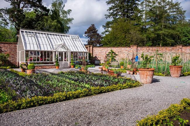The garden at Lingholm Kitchen that provided the inspiration for Mr
McGregor's garden in Beatrix Potter's The Tale of Peter Rabbit