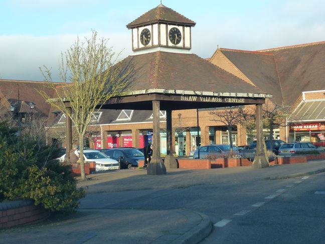 The Shaw Village Centre has a selection of shops and food outlets