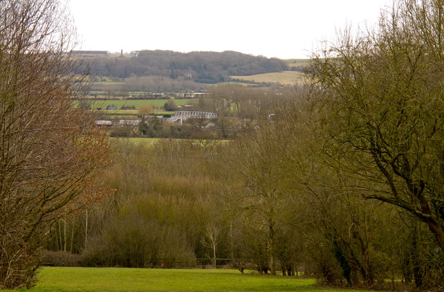 View to Wroughton from Toothill Park.