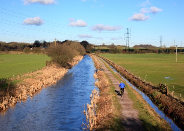 A section of the Grand Western Canal