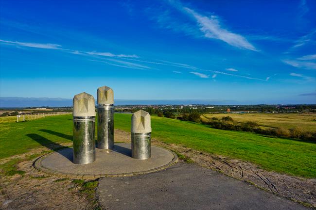 Weetslade Hill - formerly a colliery, now a nature reserve.