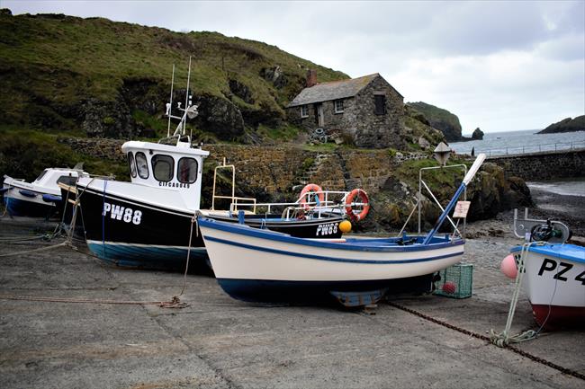 Boats at Mullion Harbour