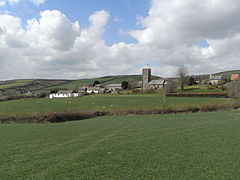 View of the village from the south east