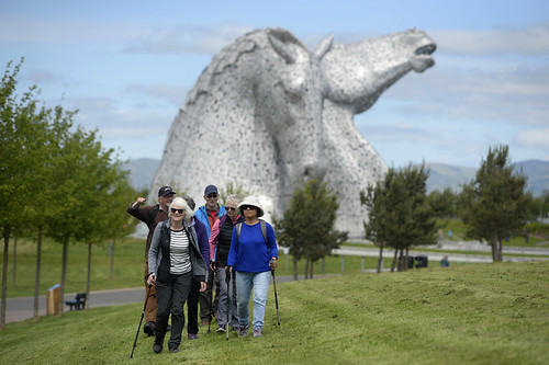 SFD Ramblers at Kelpies