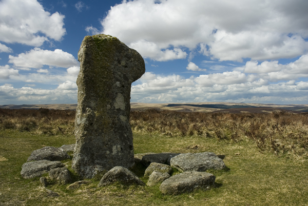Ancient wayside cross, Hamel Down