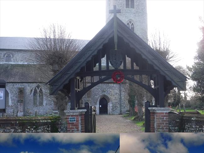 Gayton Lynch Gate and church