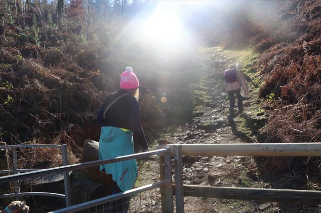 Heading up Twmbarlwm