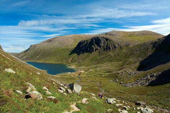 Loch Avon and Beinn Mheadhoin from Corrie Domain