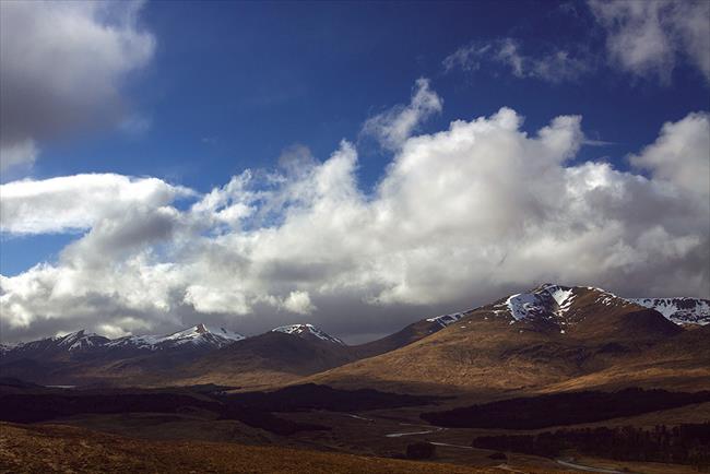 The mountains of Glen Etive from Mam Carraigh