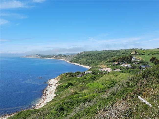 View from Coast Path towards Osmington Mills
