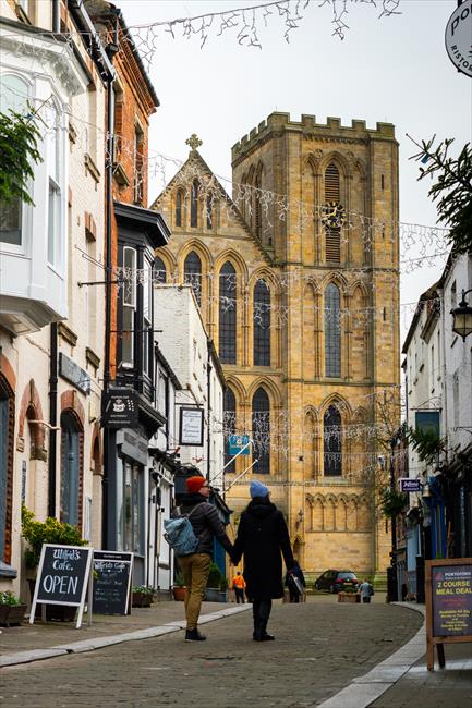 Ripon Cathedral is surrounded by quaint streets with independent bars and restaurants