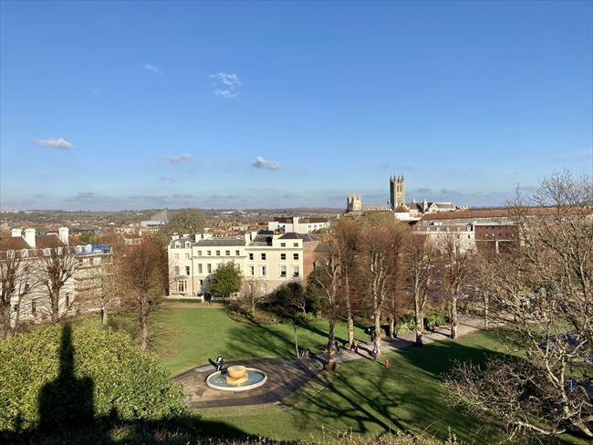 Canterbury view from John Dane Mound