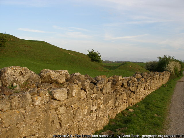 The lumps and bumps of Bishop Middleham Castle earthworks