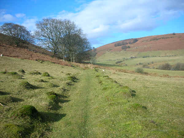 The view along Cwm Sychan