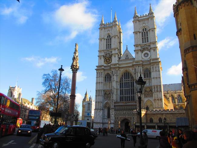 Westminster Abbey is near the start of the route