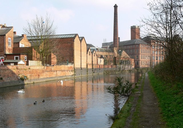 Grand Union Canal and Factories in Leicester