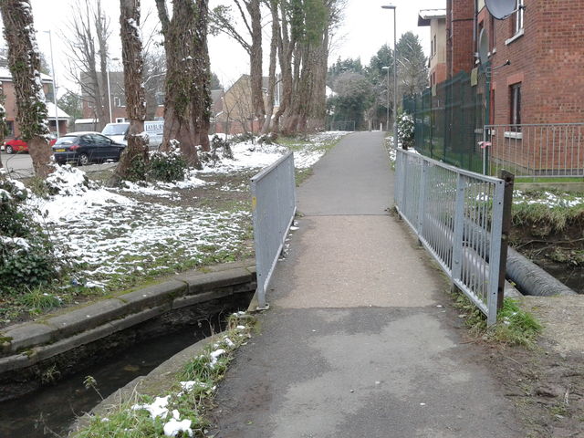 The bridge across the stream at waypoint 11