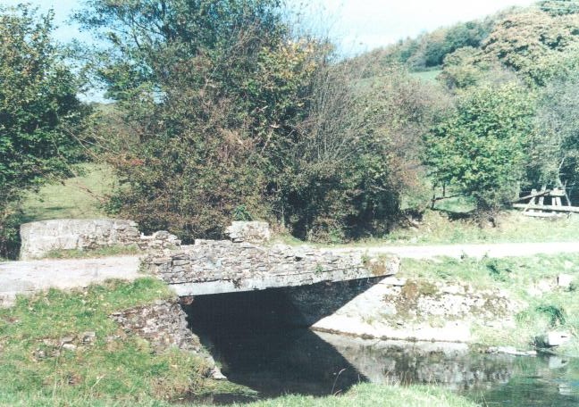 Crossing the River Dulas towards Mount Pleasant Farm