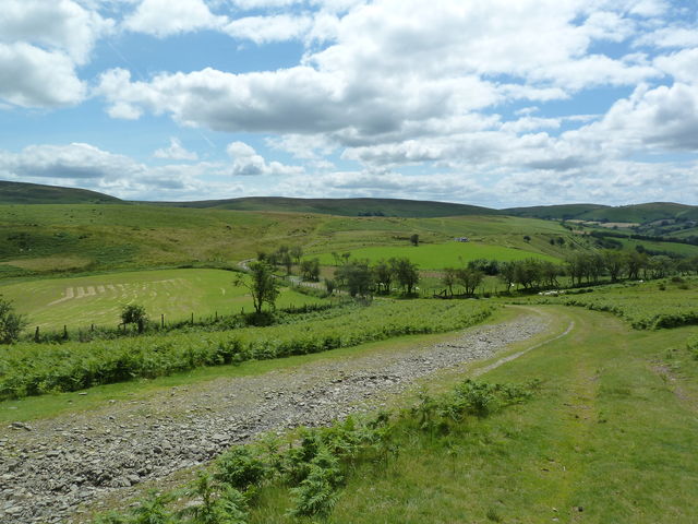 Glyndwr's Way, view south from Cefn Pawl