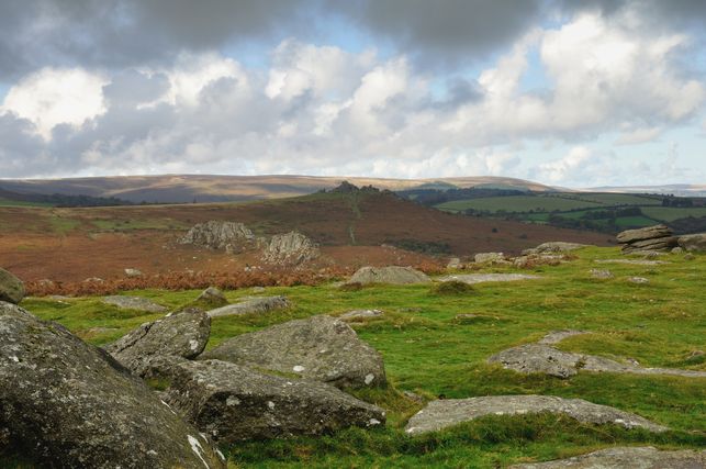 Hound Tor fro Smallacombe Rocks.