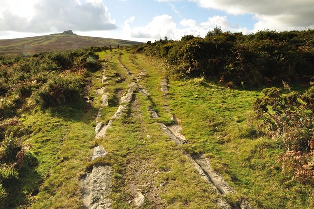 A set of points on the granite tramway.