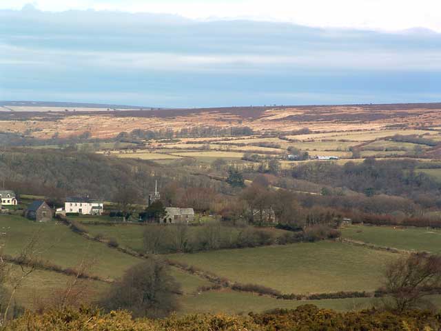 Hawkridge Church from Anstey Money Common