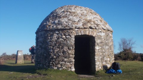 Ancient Stone Hut On Culmstock Beacon