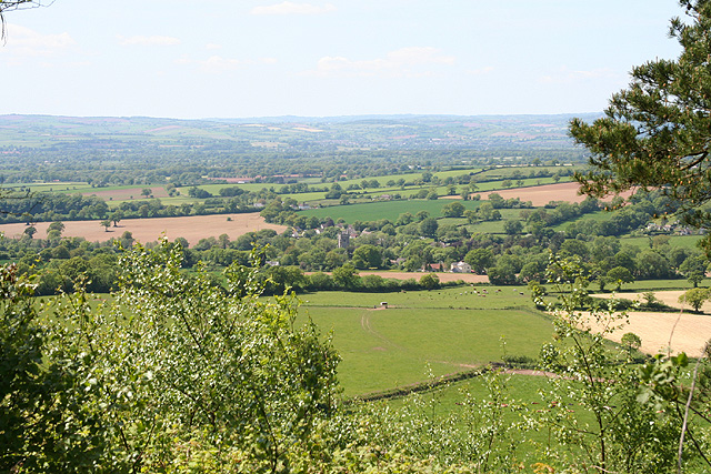 Broadhembury from the west