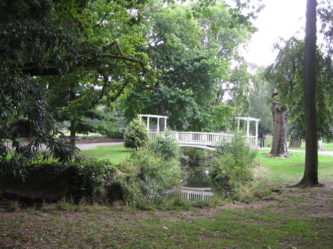 Ornamental bridge "not for crossing"
