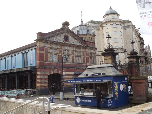 'E' Shed, (part of The Watershed) award winning 1894 facade designed by Edward Gabriel to make the view from St Augustine's parade more attractive.