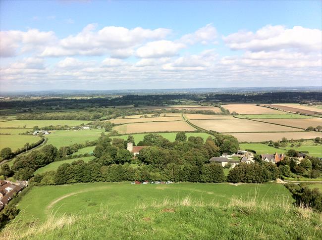 View over the Low Weald from South Downs Way